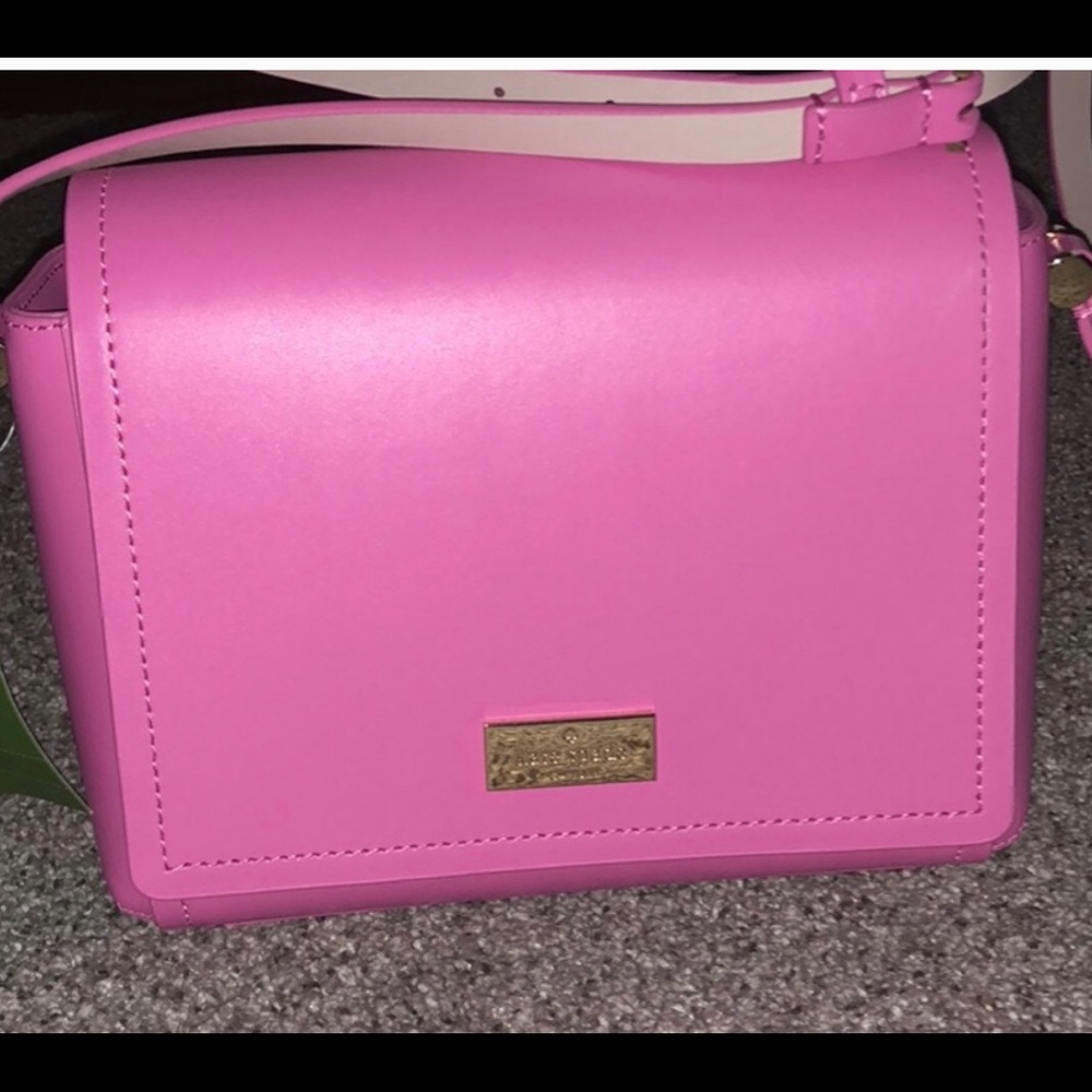 Bubblegum Kate Spade over the shoulder bag